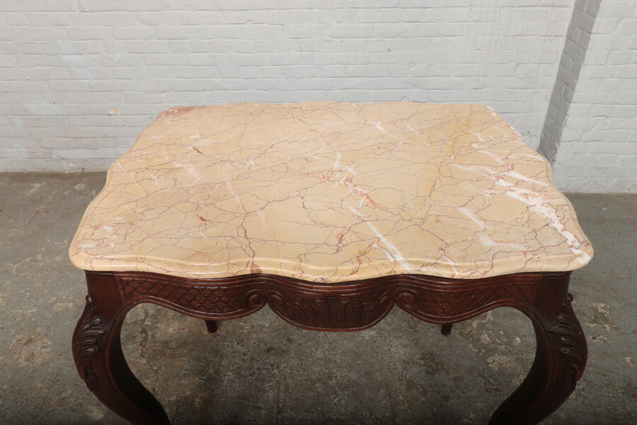 Louis XV (Country French) Sidetable (Marble top)