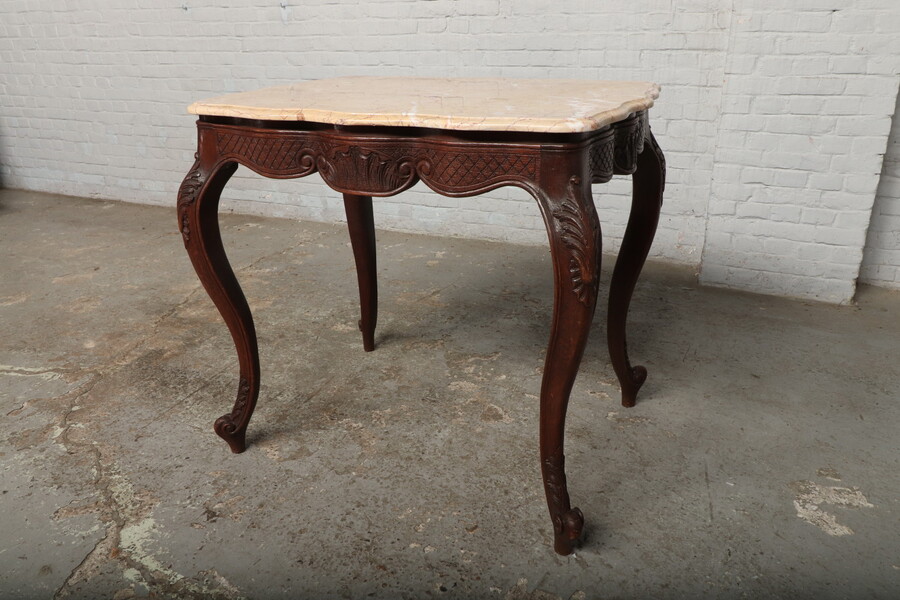 Louis XV (Country French) Sidetable (Marble top)