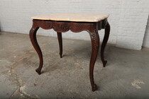 Louis XV (Country French) Sidetable (Marble top)