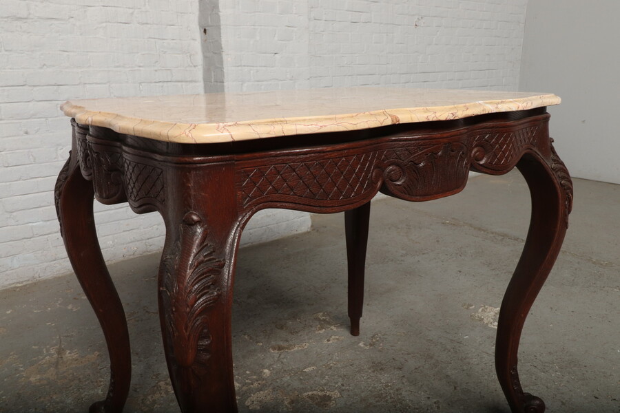 Louis XV (Country French) Sidetable (Marble top)