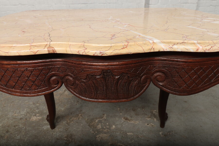 Louis XV (Country French) Sidetable (Marble top)