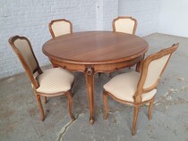 Louis XV (Country French) Table +  4 chairs