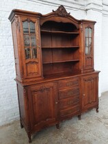 Louis XV (Country French) Vaisselier cabinet