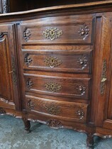 Louis XV (Country French) Vaisselier cabinet