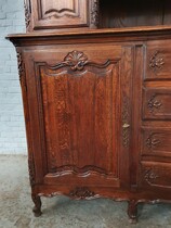 Louis XV (Country French) Vaisselier cabinet