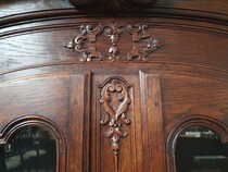 Louis XV (Country French) Vitrine (Display Cabinet)