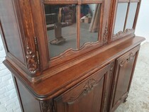 Louis XV (Country French) Vitrine (Display Cabinet)