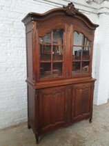 Louis XV (Country French) Vitrine (Display Cabinet)