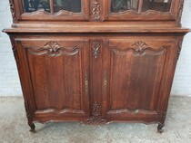 Louis XV (Country French) Vitrine (Display Cabinet)