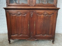 Louis XV (Country French) Vitrine (Display Cabinet)