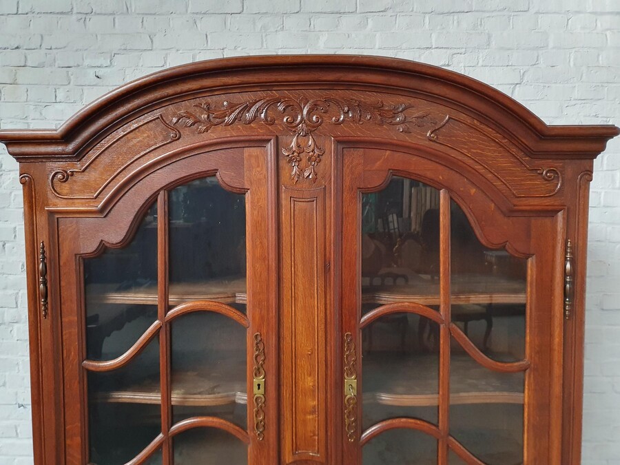 Louis XV (Country French) Vitrine (Display Cabinet)