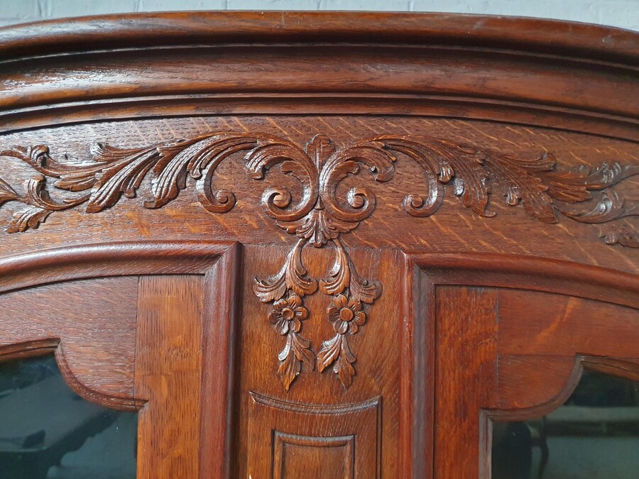 Louis XV (Country French) Vitrine (Display Cabinet)