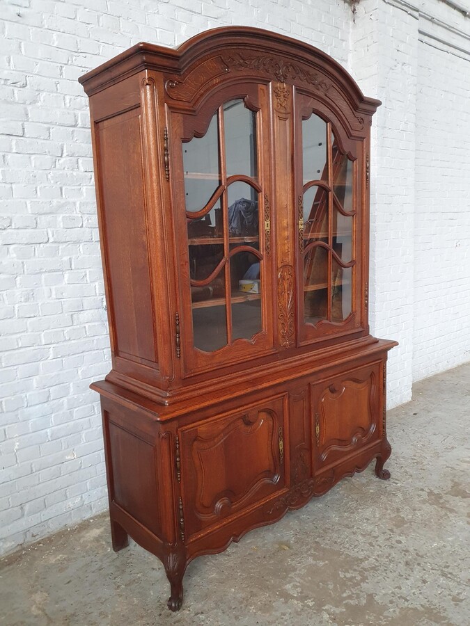 Louis XV (Country French) Vitrine (Display Cabinet)