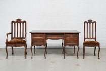Louis XV Desk + Chairs