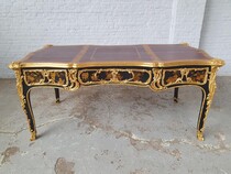Desk (writing table) Louis XV France Rosewood / Bronze 1820