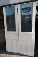 Louis XV Etched Glass Doors