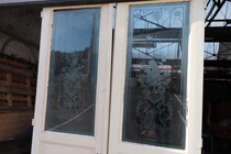 Louis XV Etched Glass Doors