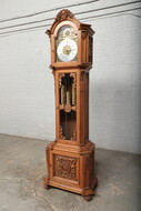 Grandfather Clock Louis XV Belgium Oak 1920