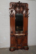 Halltree Louis XV France Walnut 1850