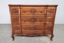 Large Chest of drawers Louis XV Belgium Oak 1920
