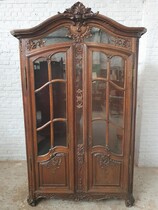 Louis XV (Liege style) Bookcase/Vitrine