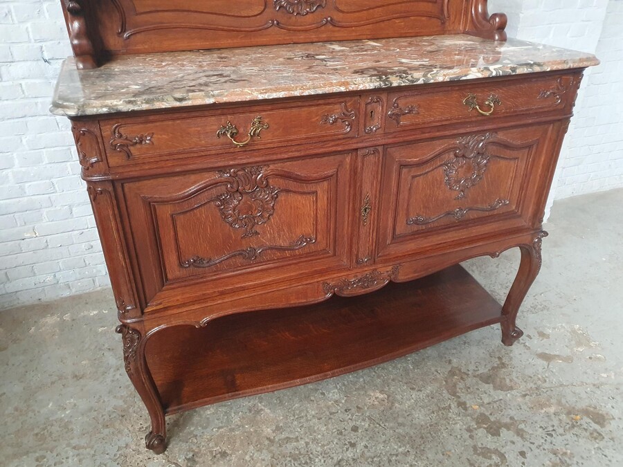 Louis XV (Liege style) Server (marble top)