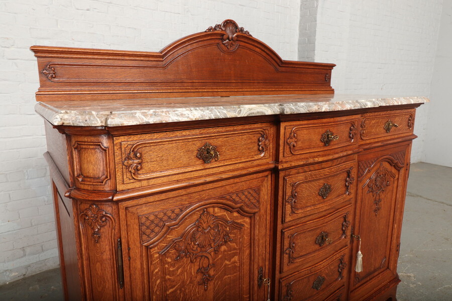 Louis XV (Liege style) Server (marble top)