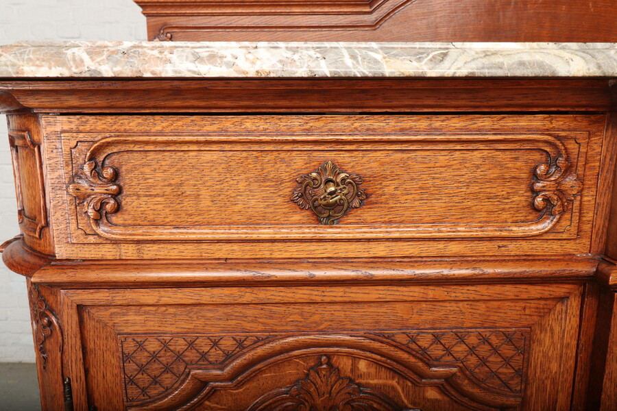 Louis XV (Liege style) Server (marble top)