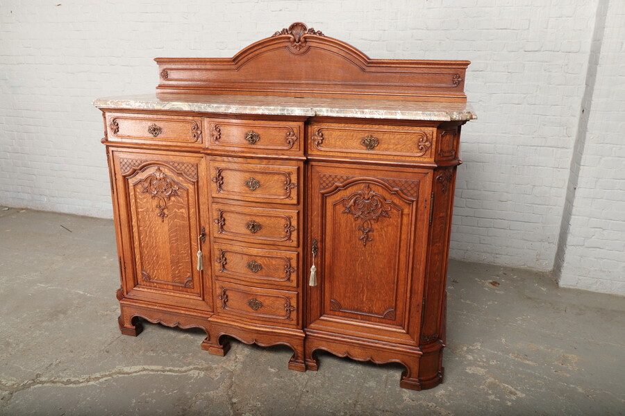 Louis XV (Liege style) Server (marble top)