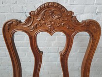 Louis XV (Liege style) Table +  6 chairs
