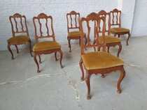 Louis XV (Liege style) Table +  6 chairs