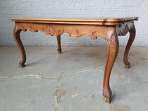 Louis XV (Liege style) Table +  6 chairs