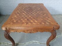 Louis XV (Liege style) Table +  6 chairs