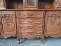 Louis XV (Liege style) Vaisselier cabinet