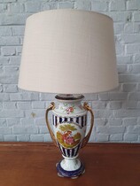 Table lamp Louis XV (Limoges) France Porcelain 1960