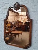 Mirror (Beveled) Louis XV Belgium Walnut 1950