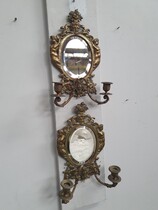 mirrors (pair) Louis XV France Bronze 1890
