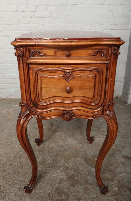 Louis XV Nightstand (marble top)