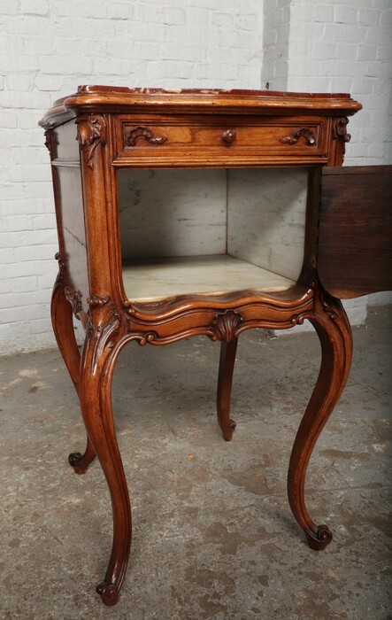 Louis XV Nightstand (marble top)