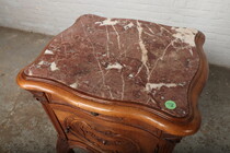 Louis XV Nightstand (marble top)