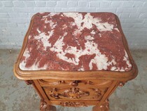 Louis XV Nightstand (marble top)