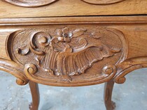 Louis XV Nightstand (marble top)