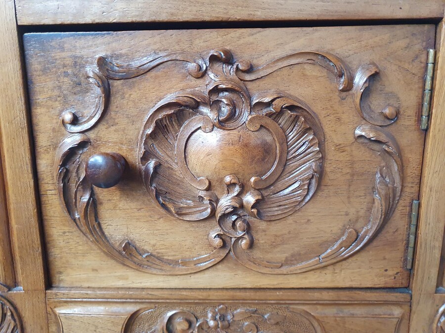 Louis XV Nightstand (marble top)