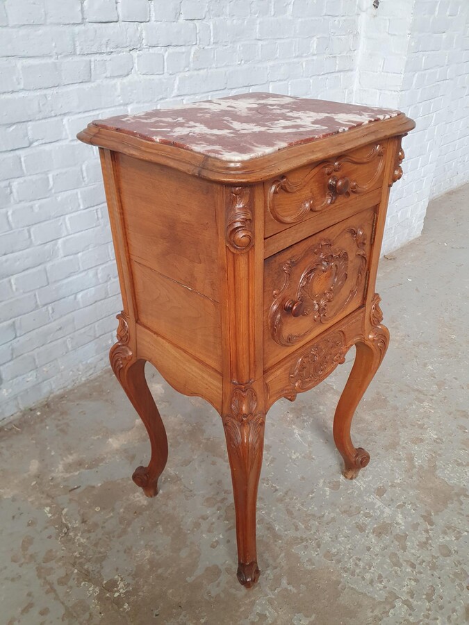 Louis XV Nightstand (marble top)