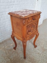 Louis XV Nightstand (marble top)
