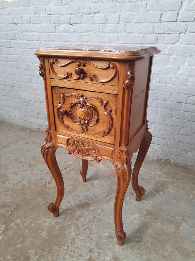 Louis XV Nightstand (marble top)