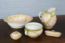 Pitcher and bowl set Louis XV Belgium Pottery 1920