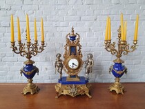 Louis XV (Rocco) Clock set