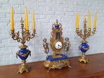 Louis XV (Rocco) Clock set