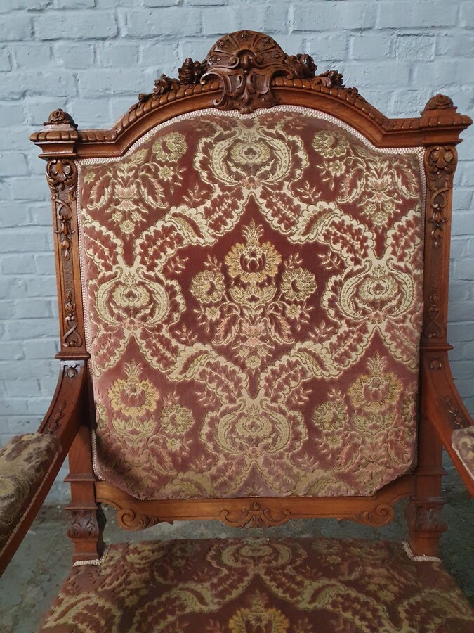 Louis XV Set of 4 Armchairs